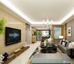 混搭风格设计小户型电视墙装修效果图大全2025图片