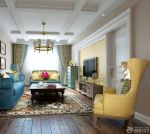 美式混搭风格小户型电视墙装修效果图大全2025图片