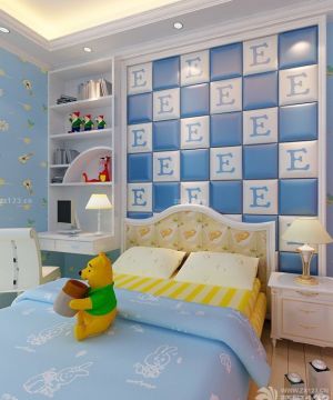 联排别墅儿童房墙面设计装修效果图片欣赏