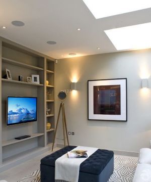 最新小户型小客厅电视墙装修效果图大全2023图片 