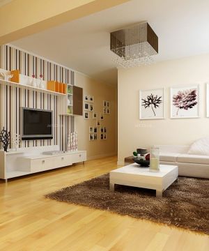 现代风格家装小户型电视墙装修效果图大全2025图片