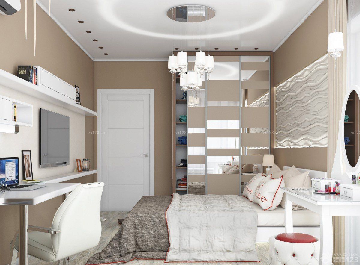 2025小户型装修衣柜推拉门装修实景图