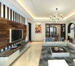 两室两厅小户型客厅电视背景墙装修效果图大全2025图片