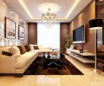 小户型普通家庭客厅电视背景墙装修效果图大全2025图片