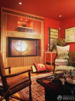 小户型美式客厅电视背景墙装修效果图大全2025图片