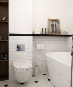 卫生间浴室入墙式马桶装修图片大全