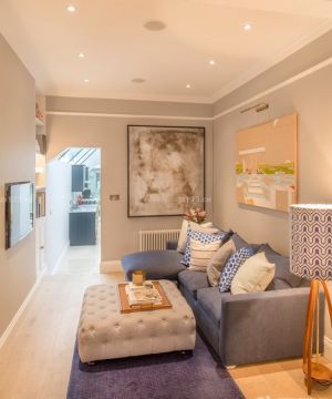 最新美式小户型小客厅电视背景墙装修效果图大全2025图片