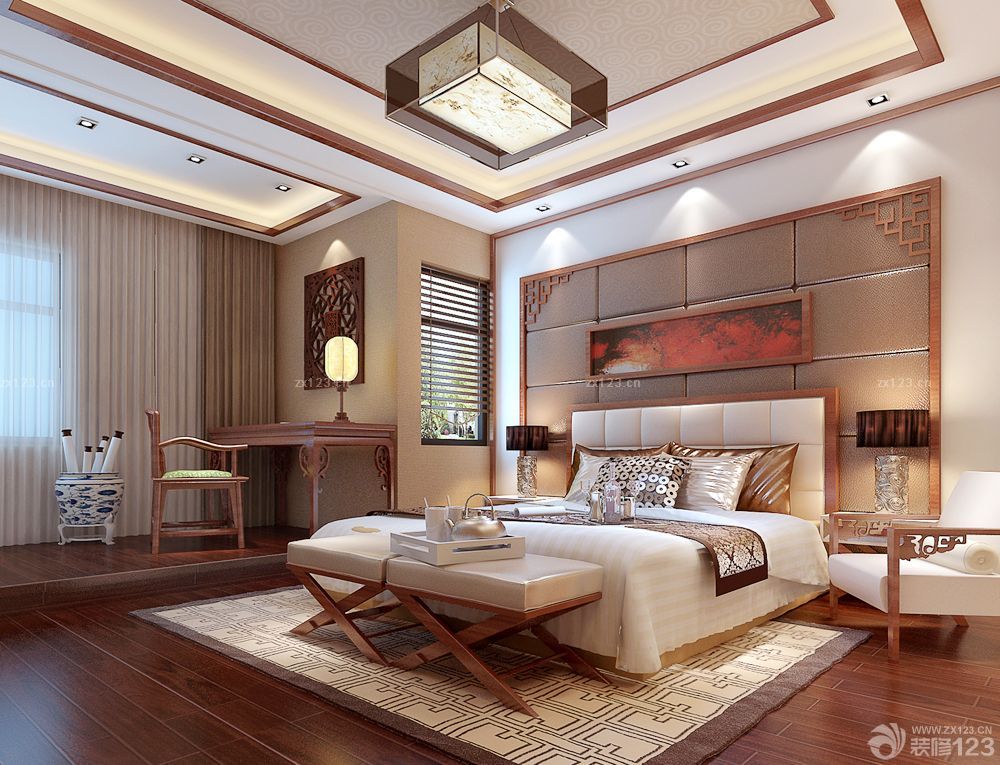 2025卧室魔块背景墙装修效果图三室两厅