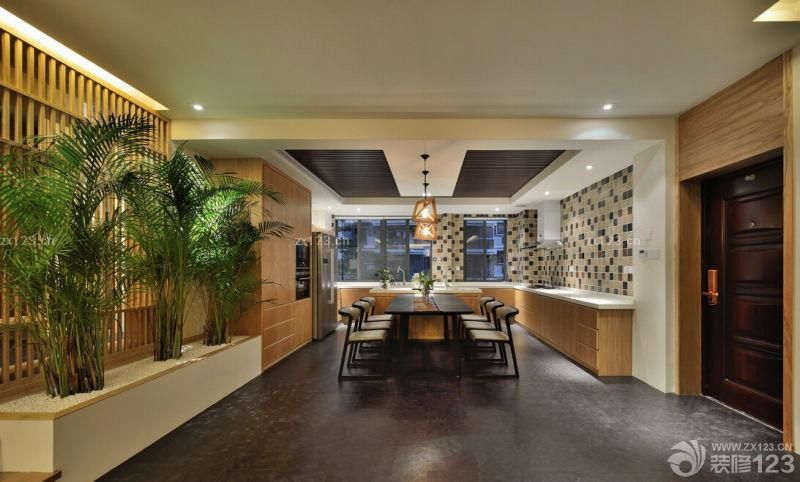 最新日式时尚餐厅装修设计效果图片