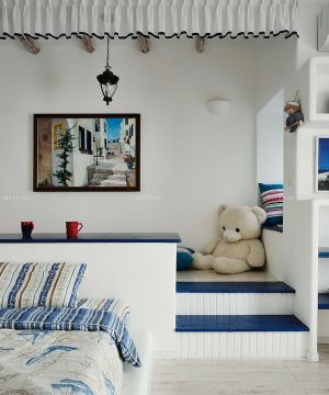 最新地中海风格小户型家居儿童室内装修样板间