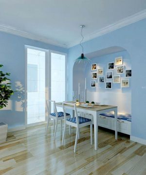 地中海风格家居蓝色墙面装修样板间欣赏