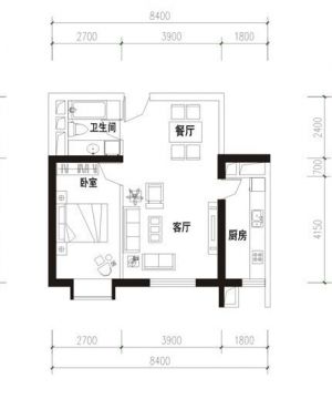 2023最新40平米经典小户型室内平面图欣赏