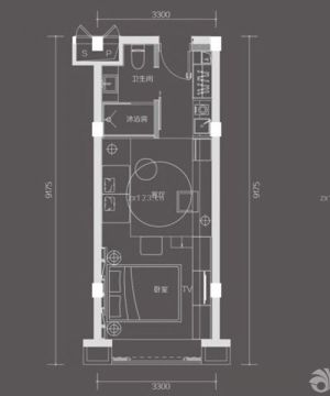 2023最新40平米小户型室内设计平面图
