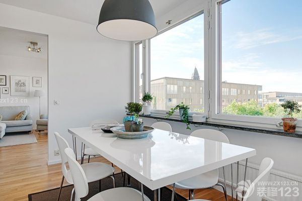 北欧简约风格餐厅装修效果图片欣赏