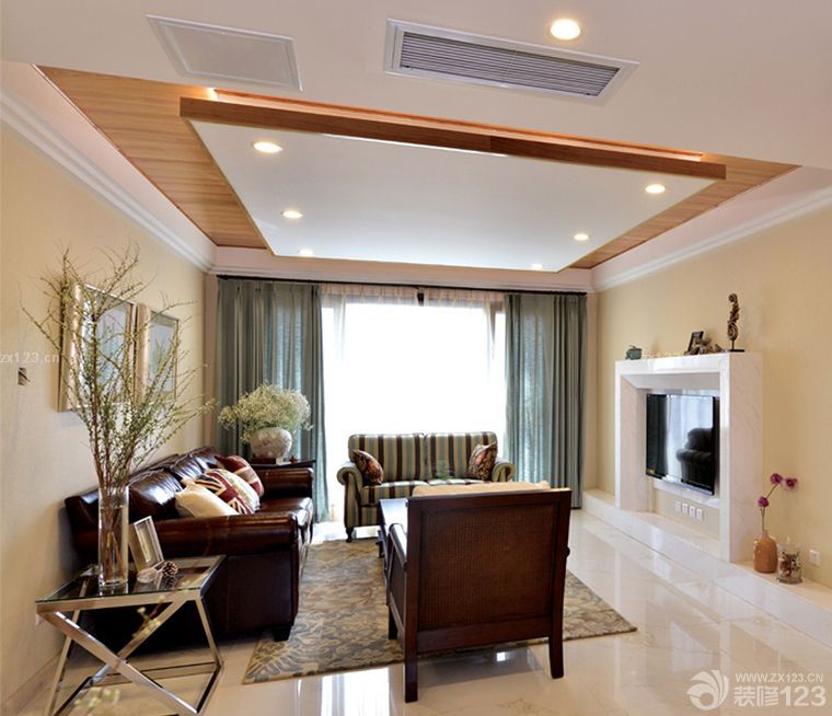 小户型室内客厅吊顶装修效果图大全2025图片