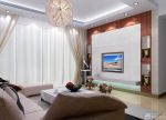 家装现代风格客厅电视墙装修设计效果图欣赏