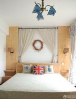 小户型卧室床头背景墙装修效果图