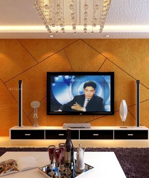 2025硅藻泥电视背景墙装修效果图客厅