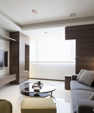 小户型简约家装设计最新客厅装修效果图大全2023图片