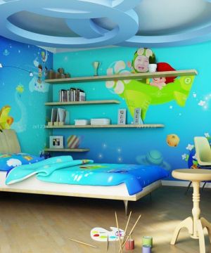 南北通透户型儿童房装饰装修效果图三室两厅