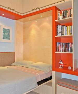 2023小户型学生卧室多功能沙发床装修效果图欣赏