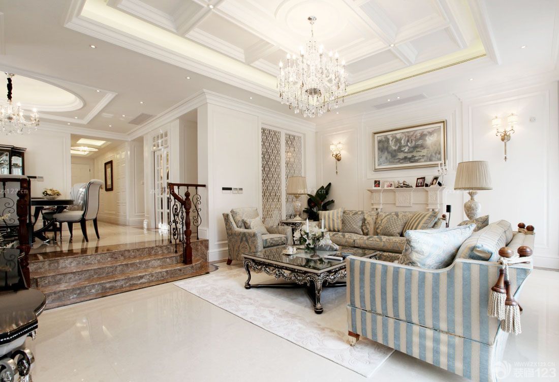 错层装修效果图大全2025图片客厅吊顶设计