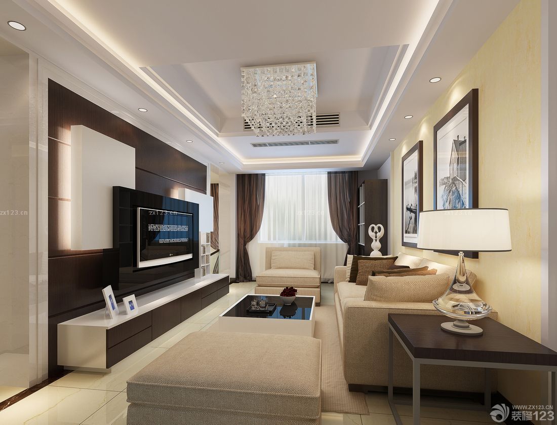 精致装修效果图大全2025图片客厅现代吊顶