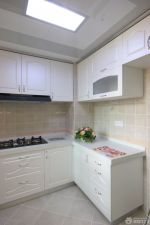 经典小户型厨房白色橱柜装修效果图片大全