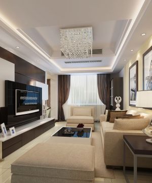 精致装修效果图大全2025图片客厅现代吊顶