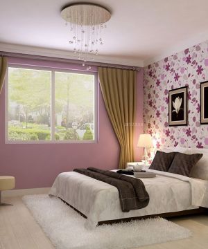最新40平米房子卧室窗帘装修设计图片欣赏
