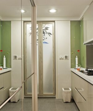 现代40平房子小厨房装修设计效果图片