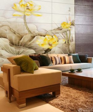 110房子客厅沙发背景墙装饰装修设计效果图