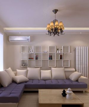 2023家装超小户型客厅沙发背景墙装修效果图片
