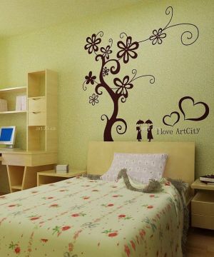 2023最新家装硅藻泥背景墙设计装修效果图大全儿童卧室