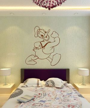 2023特色家装硅藻泥背景墙设计装修效果图片儿童卧室