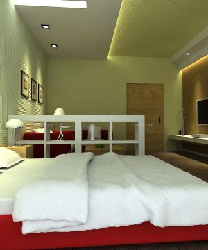 2023最新现代风格硅藻泥背景墙装修效果图片卧室
