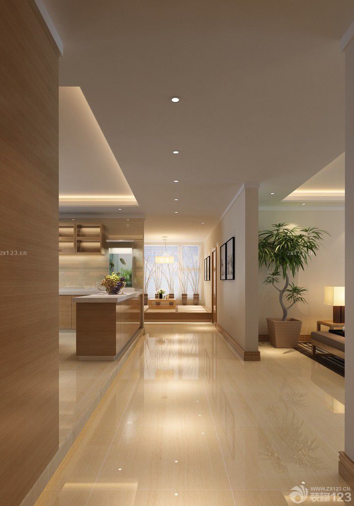 2025现代简约房屋玄关吊顶装修效果图