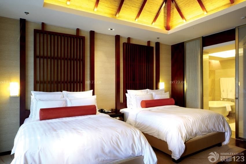 2025最新酒店客房床头背景墙装修效果图片