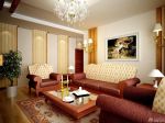 温州欧式新古典三室两厅客厅沙发摆放装修效果图