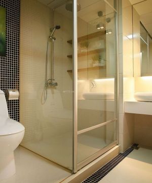 温江小户型卫生间淋浴房装修效果图三室两厅