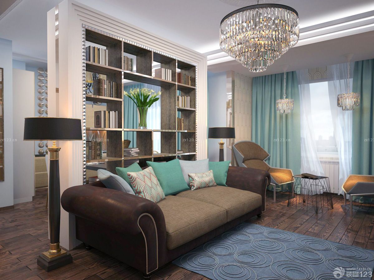 精致客厅餐厅水晶吊灯装修效果图大全2025图片