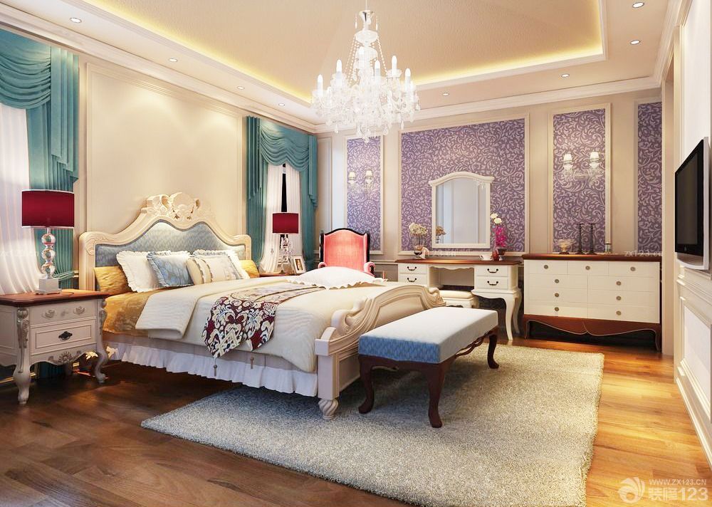 2025别墅卧室床头背景墙设计效果图大全