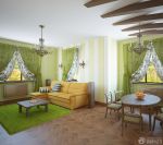 美式风格客厅餐厅装修效果图大全2025图片