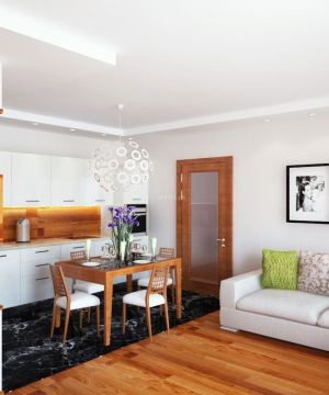 温馨小户型客厅餐厅装修效果图大全2025图片欣赏