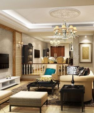 别墅电视背景墙装修设计效果图大全2025图片