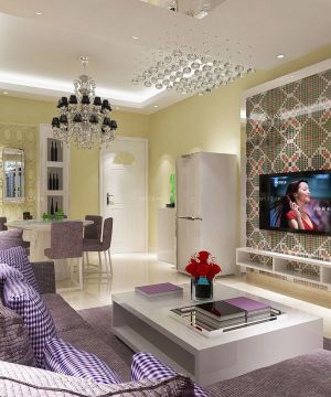 三室两厅欧式客厅沙发颜色搭配装修效果图