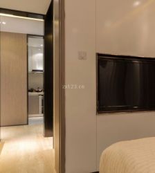 68平米一室一厅卧室电视墙装修设计效果图片