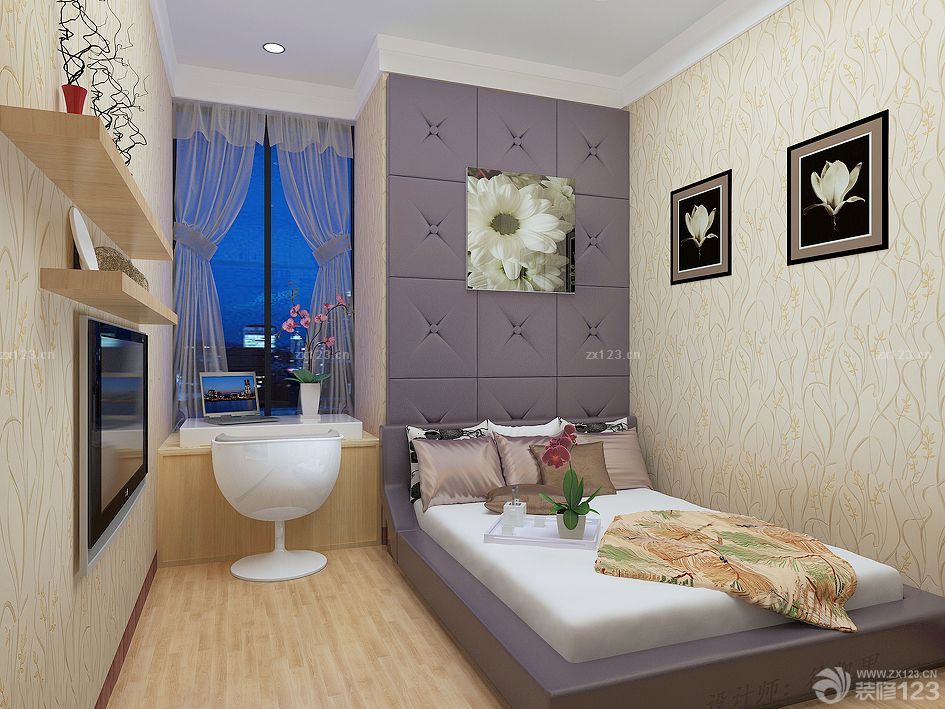 70平方房子卧室榻榻米床装修设计图片大全