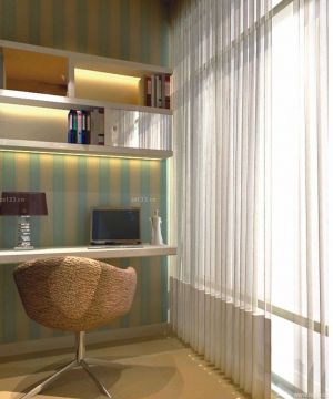 创意客厅阳台改书房装修效果图片欣赏