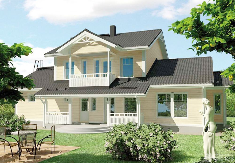 2025小型木屋别墅外观设计效果图